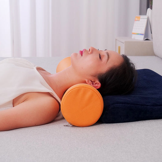 Long Pillow Cervical Pillow Cervical Support Round Single